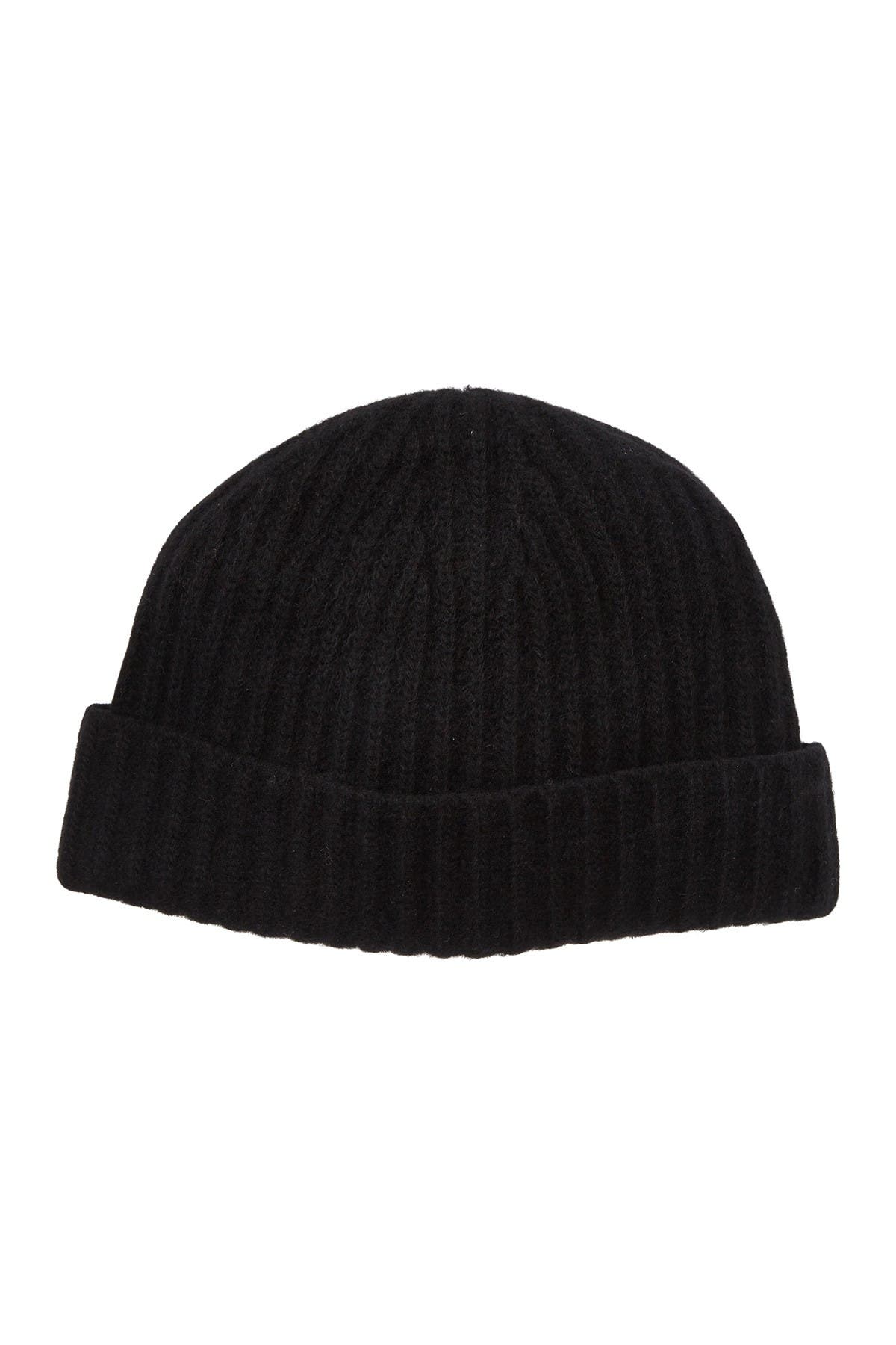 Portolano Cashmere Ribbed Cuffed Beanie