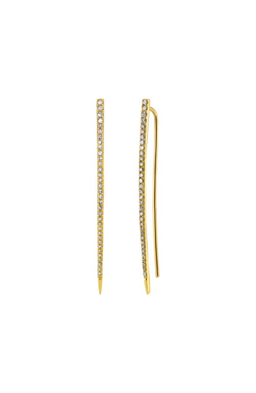 Sheryl Lowe Diamond Spike Earring In 14kt Yellow Gold