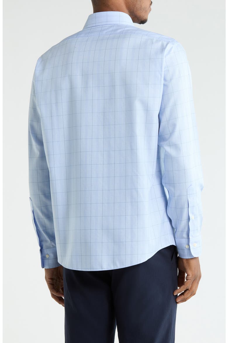 Regular Fit Plaid Non-Iron Dress Shirt, Alternate, color, LIGHT BLUE/NAVY