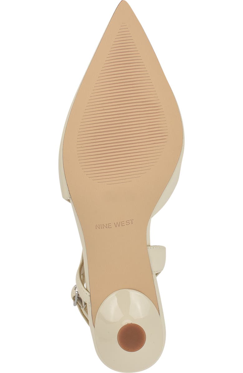 Nine West Renela Pointed Toe Slingback Pump, Alternate, color, Ivory