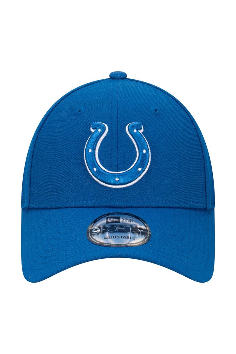 Men's New Era  Royal Indianapolis Colts Core Team 9FORTY Adjustable Hat, Alternate, color, Royal