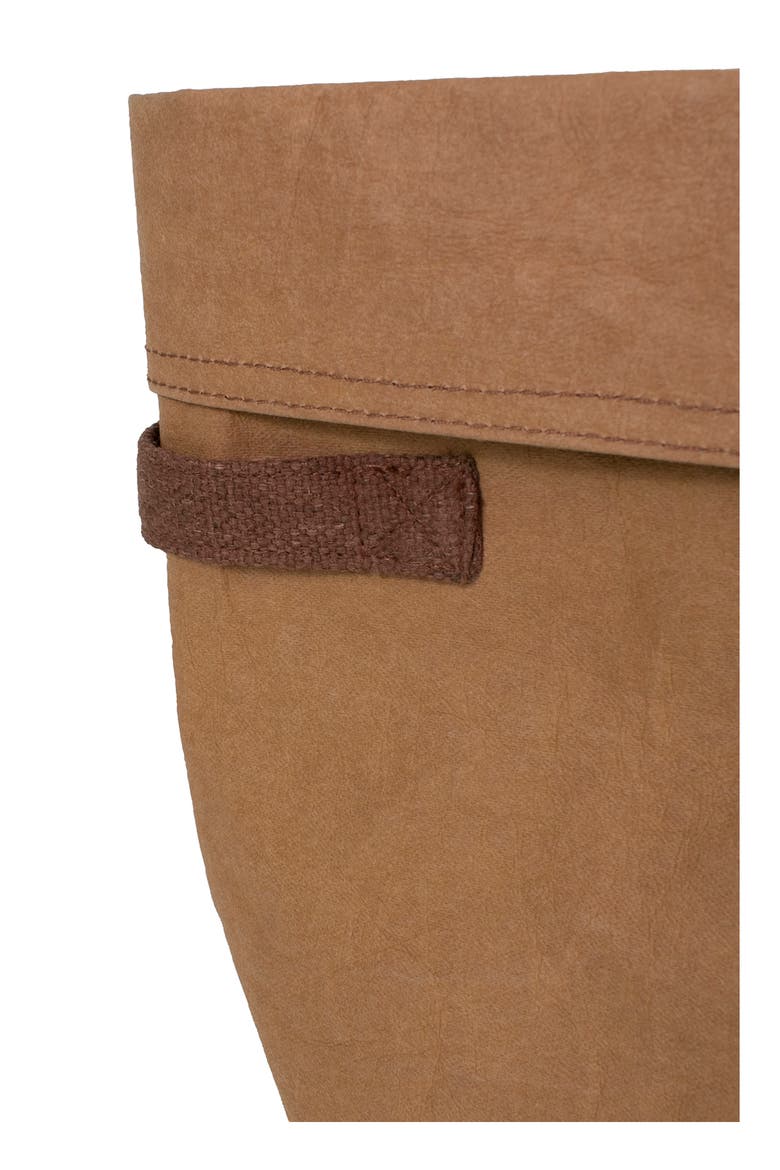 Washable Paper Pet Toy Bucket, Alternate, color, BROWN
