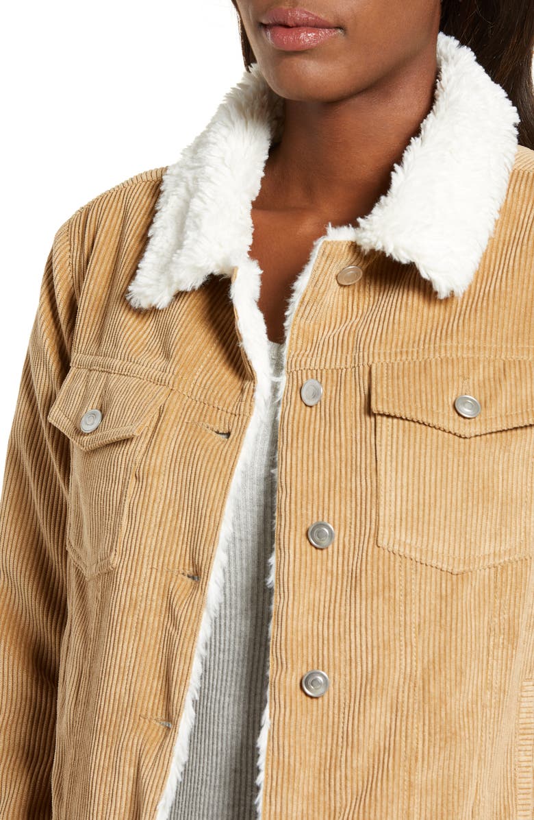 Thread & Supply Paddington Fleece Lined Corduroy Jacket, Alternate, color,