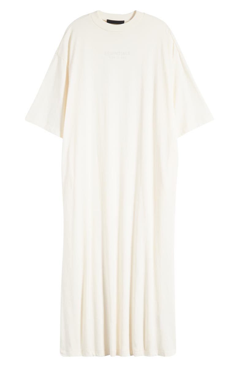 Fear of God Essentials Essentials Cotton Blend T-Shirt Dress, Alternate, color, Cloud Dancer