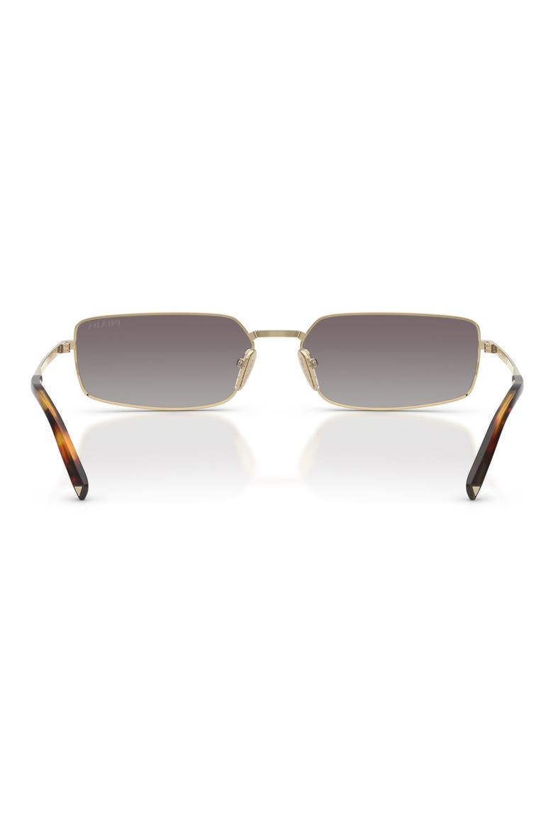 59mm Rectangular Sunglasses, Alternate, color, PALE GOLD /BLUE MIRROR SILVER