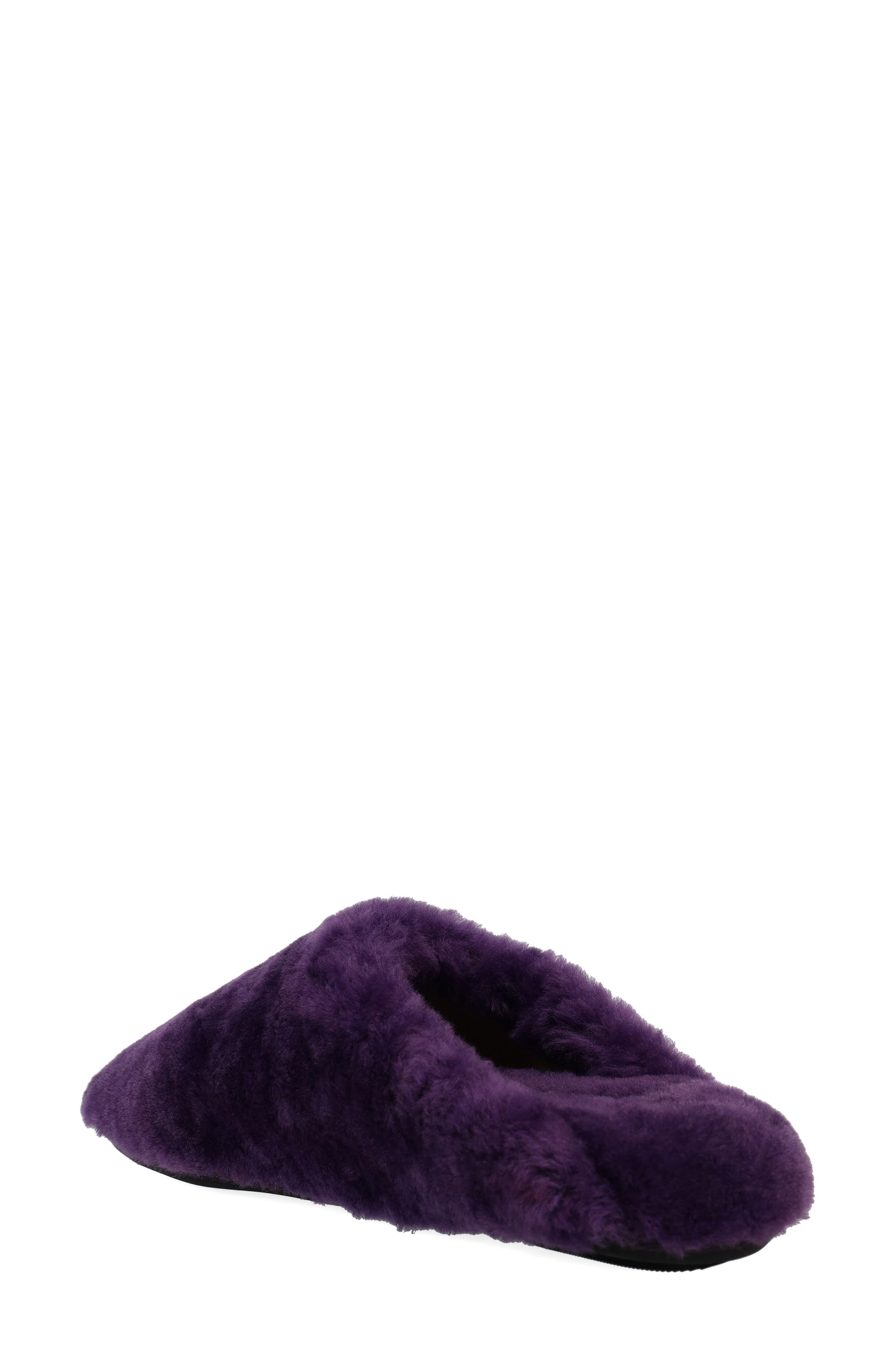 Bliss Genuine Shearling Slipper, Alternate, color, VIOLET