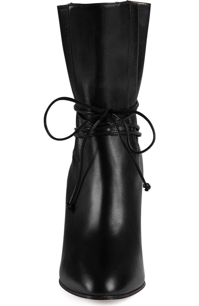 Gucci Indya Pleated Bow Tie Bootie, Alternate, color,