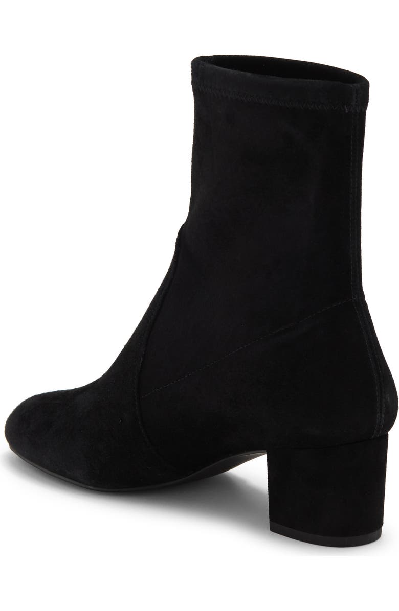 Stuart Weitzman Sofia Stretch Bootie, Alternate, color, Black Suede