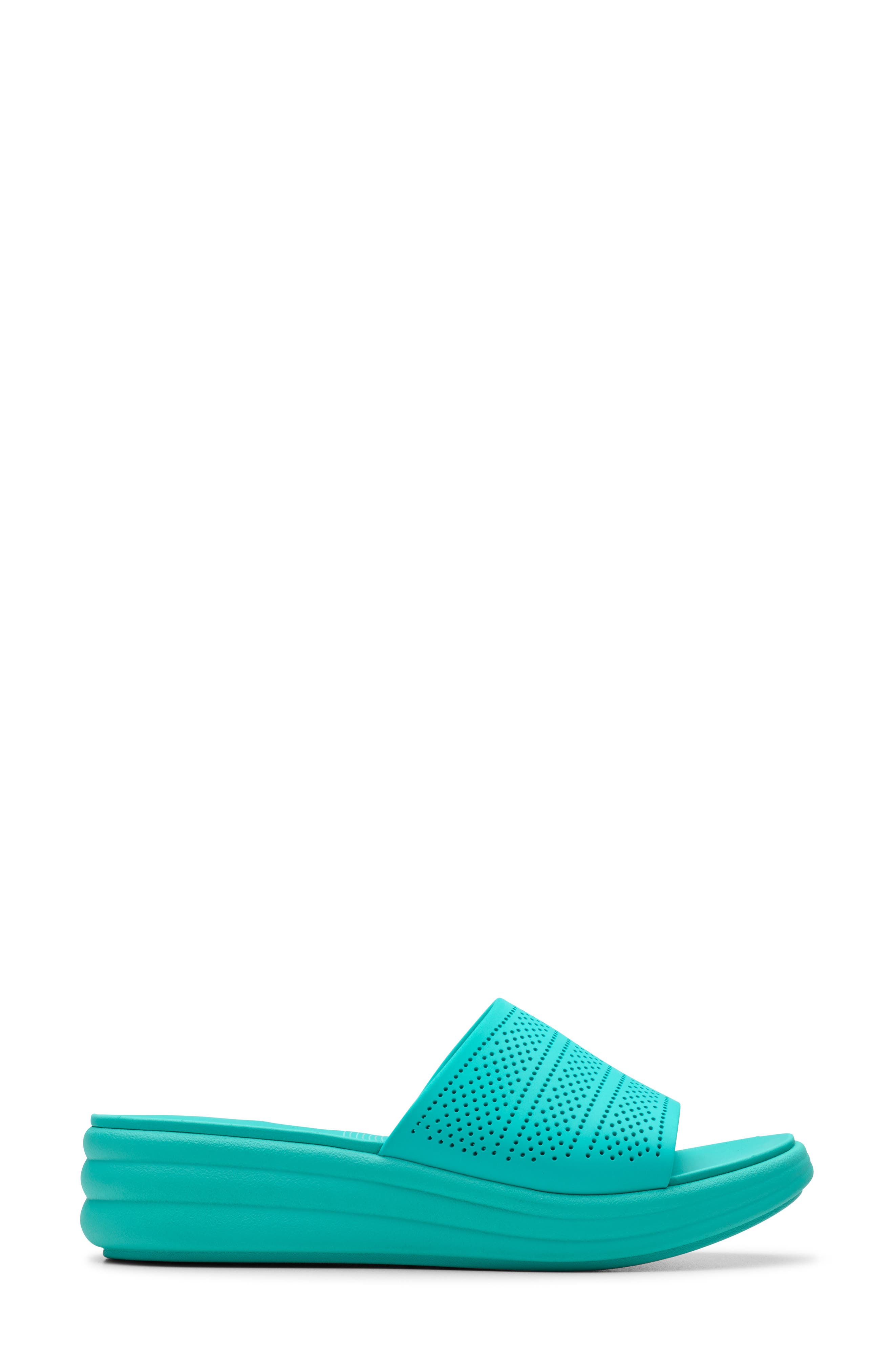 Drift Twist Wedge Slide Sandal, Alternate, color, JADE