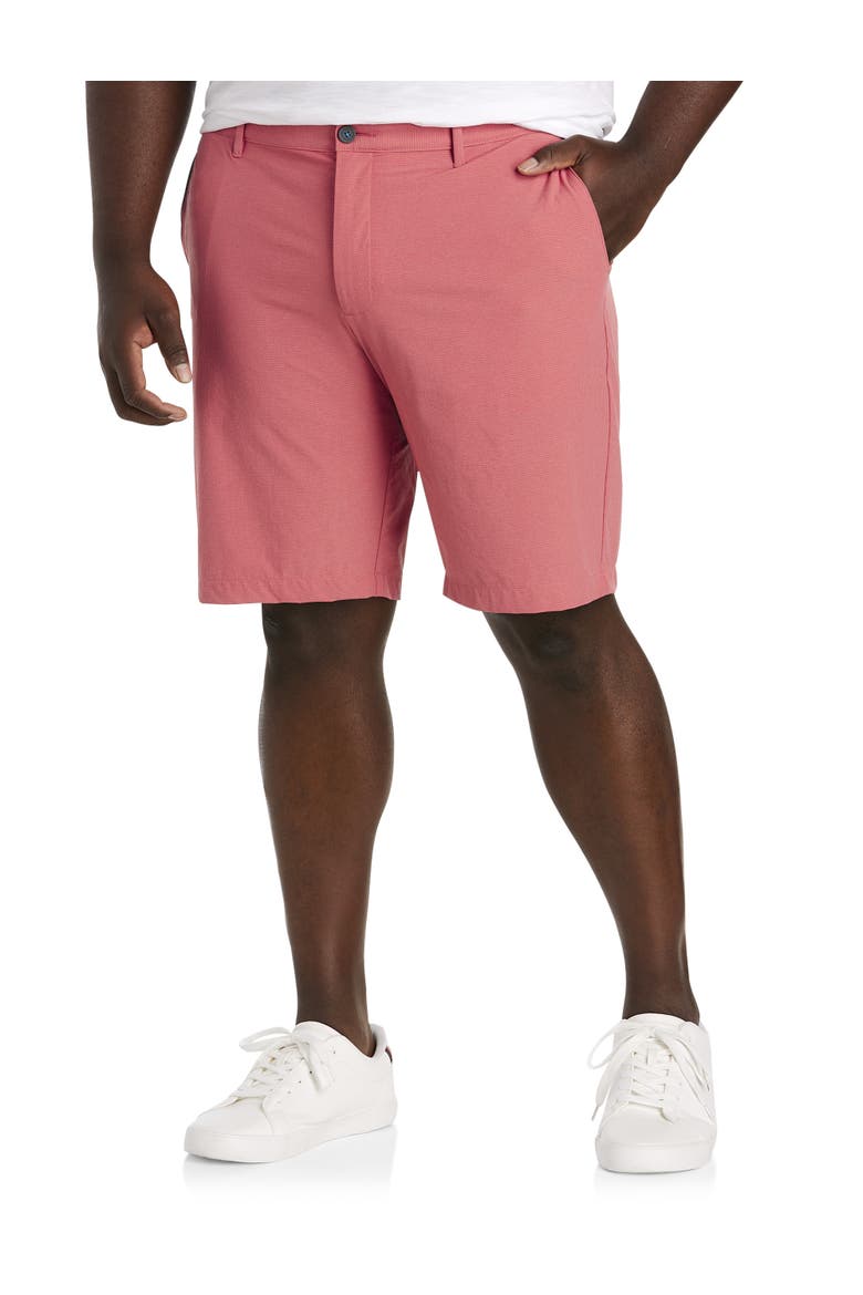 Big & Tall Chip Shot Performance Shorts, Main, color, RED GINGER