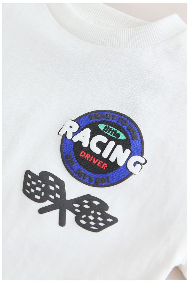 Kids' Racing Car Graphic T-Shirt, Alternate, color, NEUTRAL