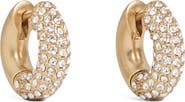 Reiss Amelia Pavé Huggie Hoop Earrings