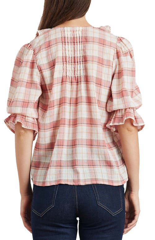 Paneros Clothing Chloe Cotton Ruffle Shirt In Animal Print