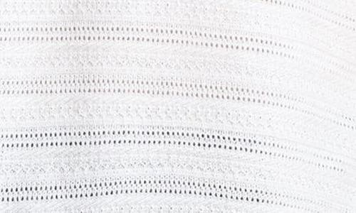 Paisley & Gray Open Knit Johnny Collar Polo In White