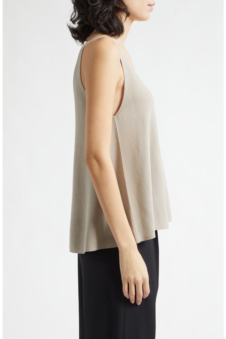 V-Neck Knit Tank, Alternate, color, TAN