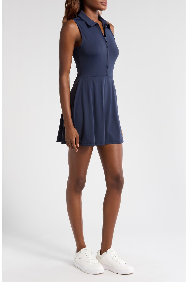 Move Half-Zip Sleeveless Dress, Alternate, color, NAVY BLAZER