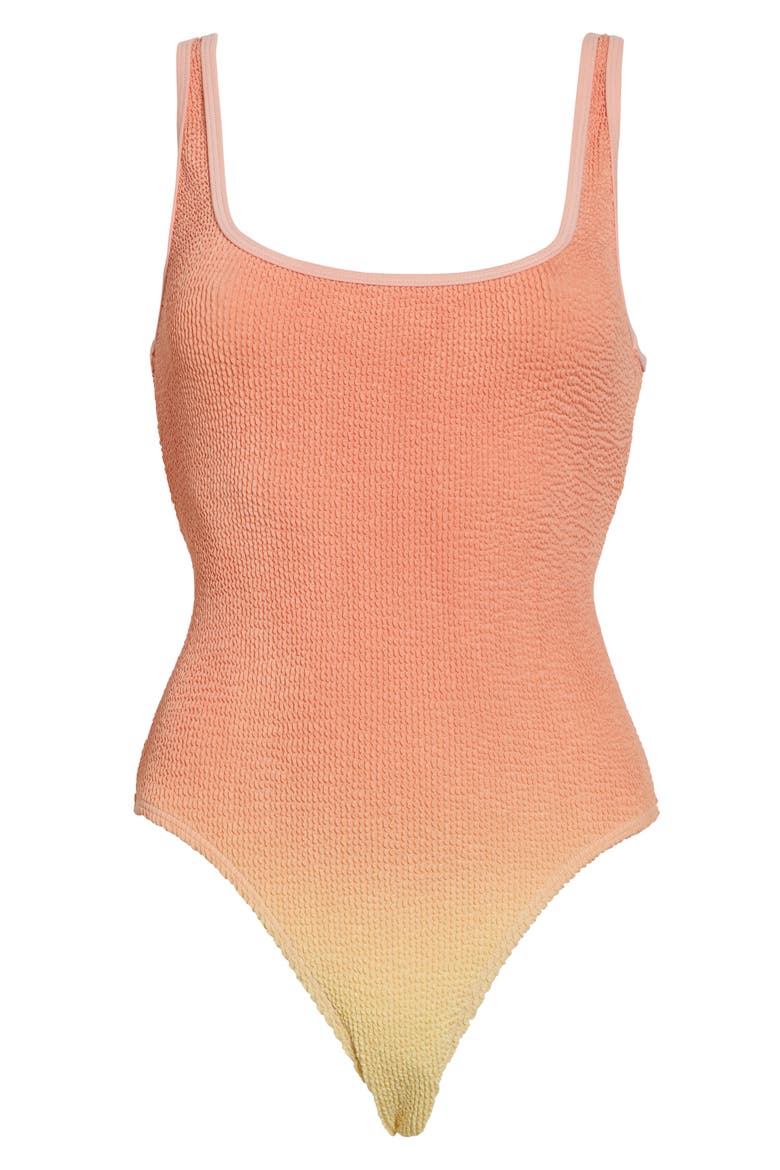 Ombré One-Piece Swimsuit, Alternate, color, PEACH RING