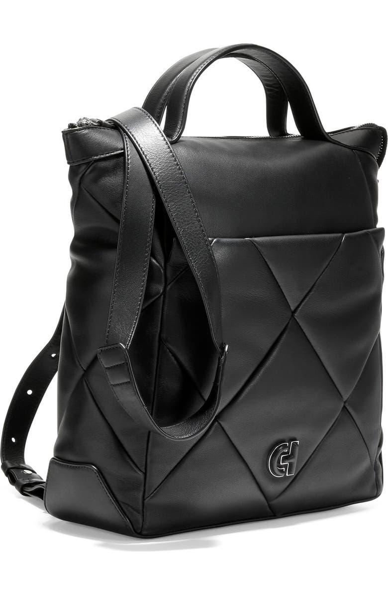 Cole Haan Grand Ambition Small Quilted Leather Convertible Backpack, Alternate, color,