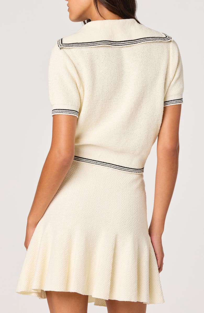 ASTR the Label Dynasty Sailor Sweater, Alternate, color, Cream Black