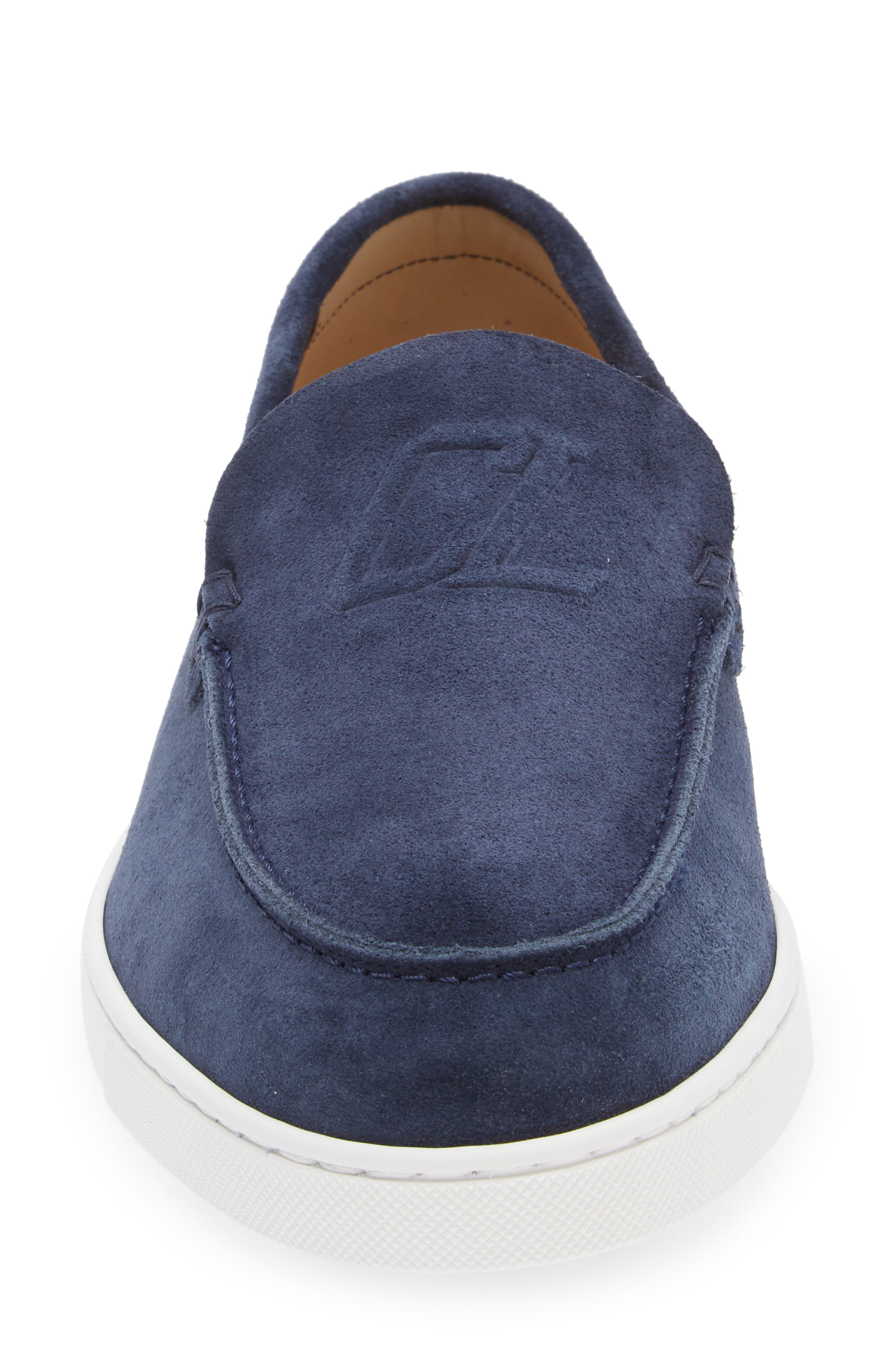 Christian Louboutin Varsiboat Slip-On Sneaker, Alternate, color, Marine