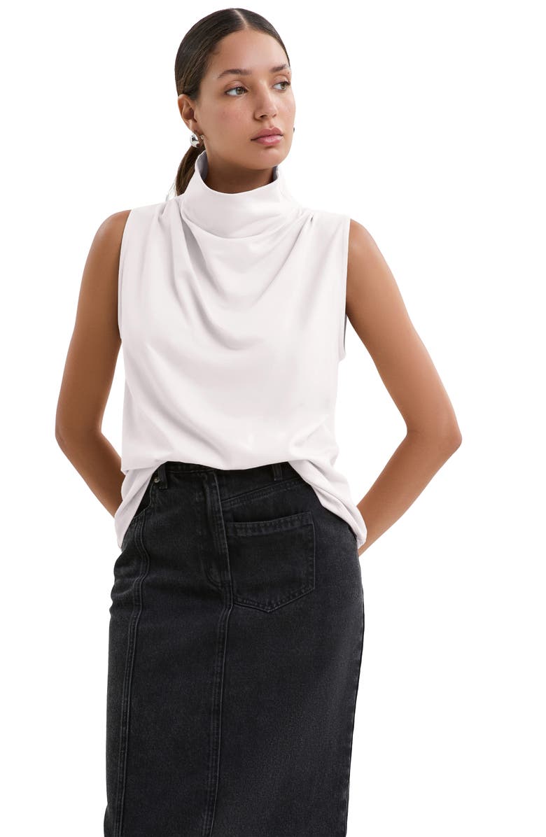 Marcella Finch French Terry Funnel Neck Top, Alternate, color, 