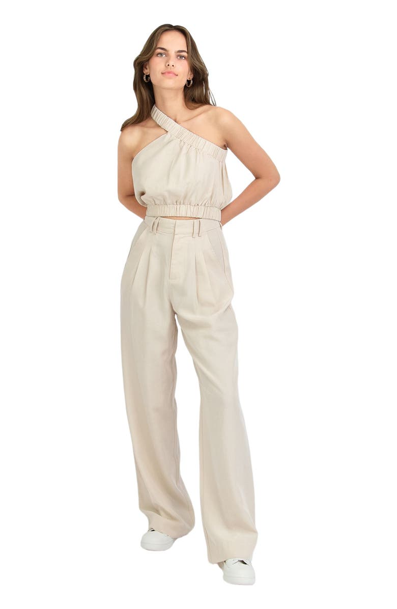 Belle & Bloom State of Play Wide Leg Pant, Main, color, Sand