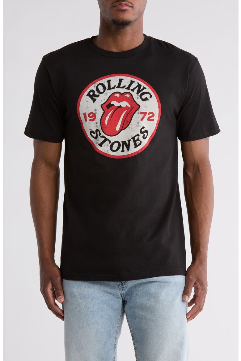 Rolling Stones Cotton Graphic T-Shirt, Main, color, BLACK