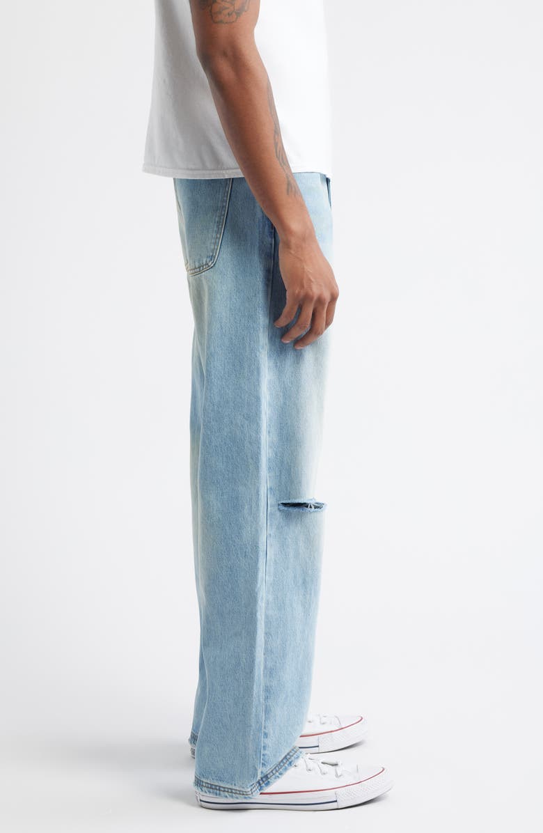 Elwood Ripped Baggy Straight Leg Jeans, Alternate, color, All Day Indigo