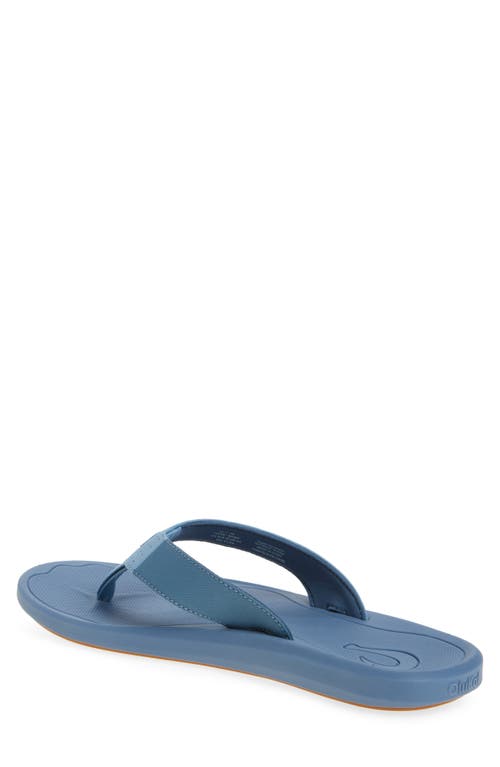 Olukai Ki Flip Flop In Blissful Blue/blue Fog