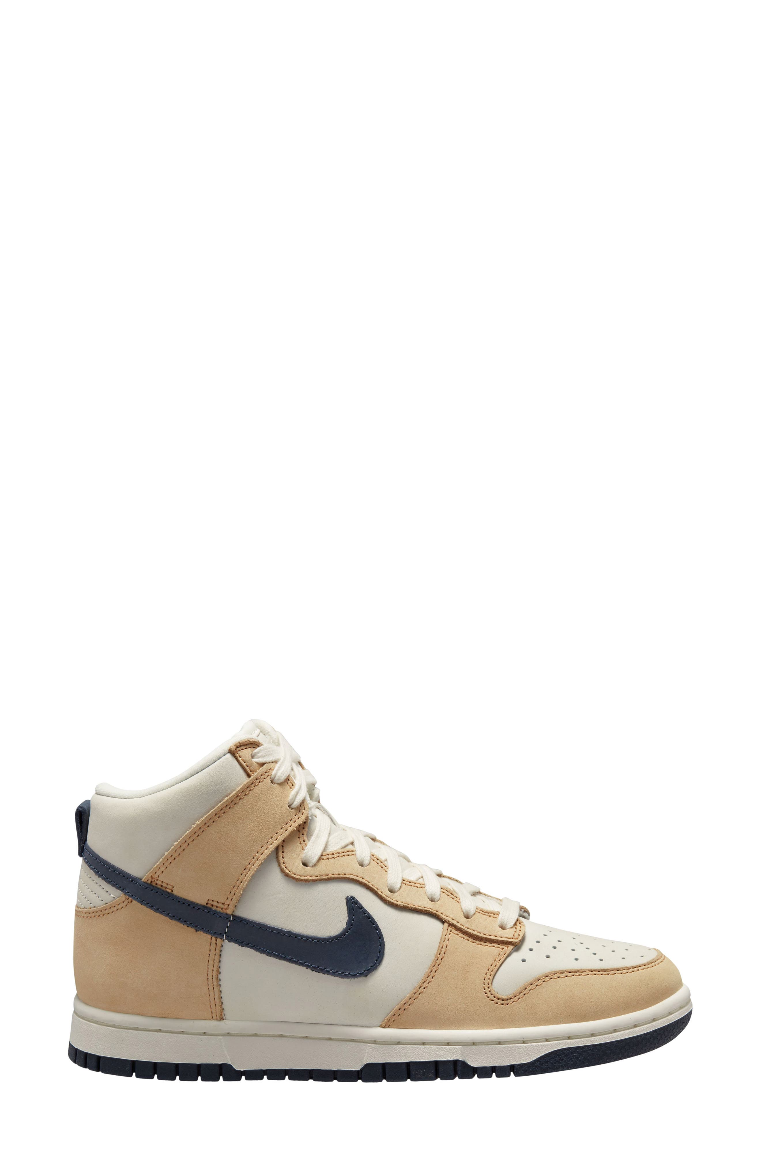 Nike Dunk High Premium Basketball Sneaker, Main, color, Sail/ Obsidian/ Sesame