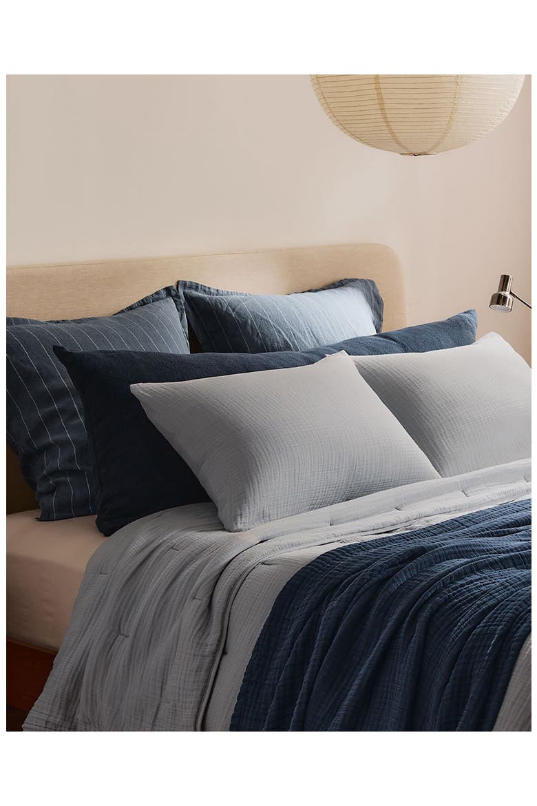 Cloud Cotton Set of 2 Pillow Shams, Alternate, color, SKY