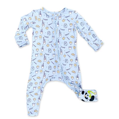 Baby Milk and Cookies Blue Convertible Footie (Baby)