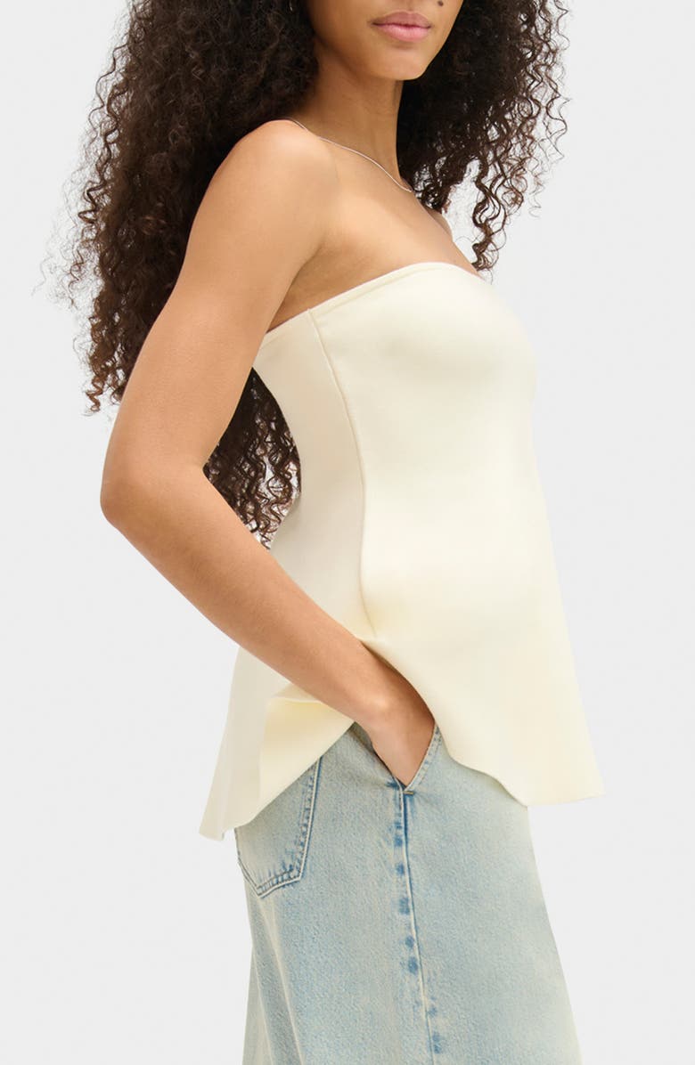 ALIGNE Amy Flared Strapless Top, Alternate, color, Ivory