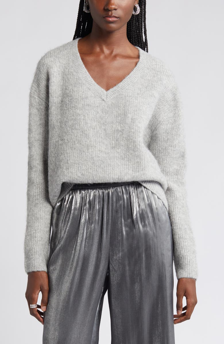 Nordstrom Fuzzy Sparkle Sweater, Alternate, color,