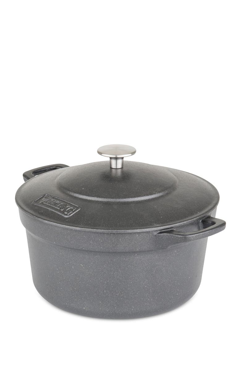 Viking 5-Quart Cast Iron Dutch Oven, Main, color, Black