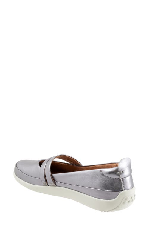 Softwalk ® Devon Mary Jane Flat In Pewter