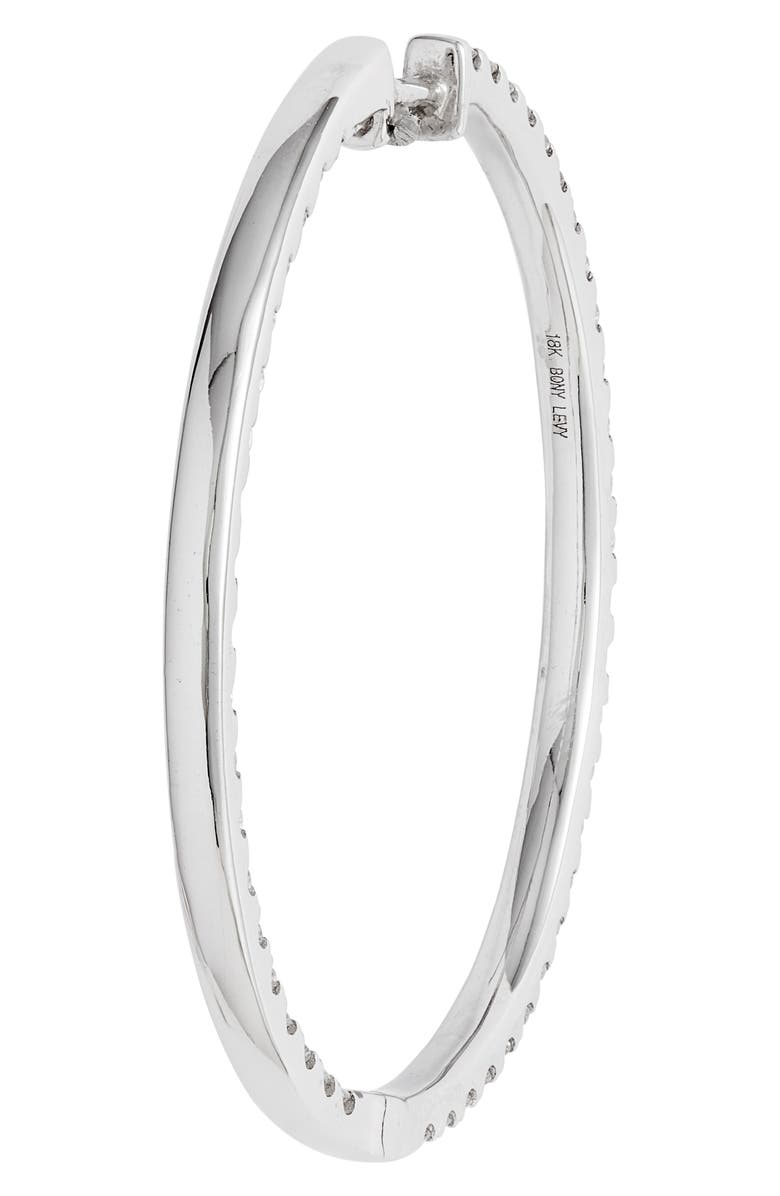 Bony Levy Audrey Luxe Inside Out Hoop Earrings, Alternate, color, Diamond/ White Gold