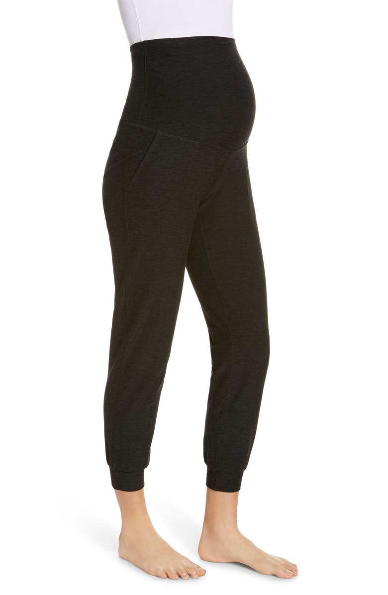 Beyond Yoga Spacedye Maternity Joggers, Alternate, color, Darkest Night