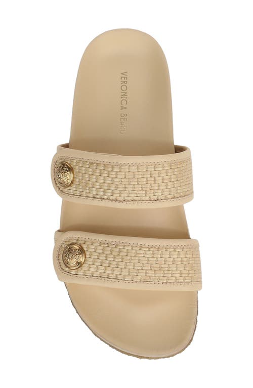 Veronica Beard Percey Slide Sandal In Natural
