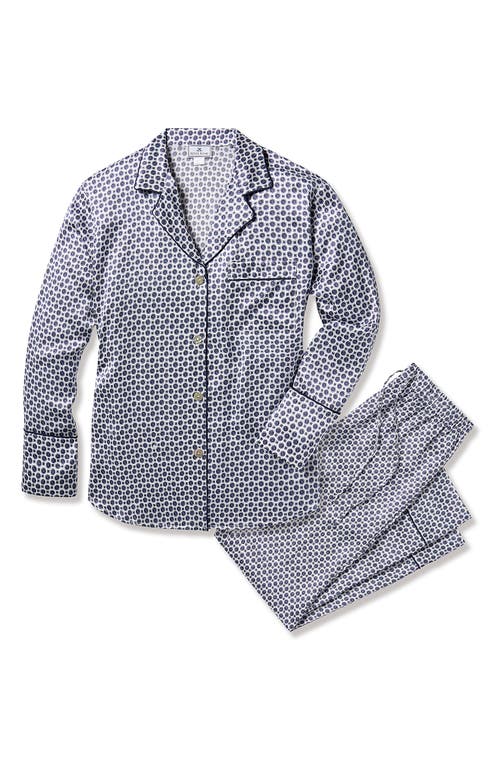 PETITE PLUME PETITE PLUME MEDALLION PRINT MULBERRY SILK PAJAMAS 