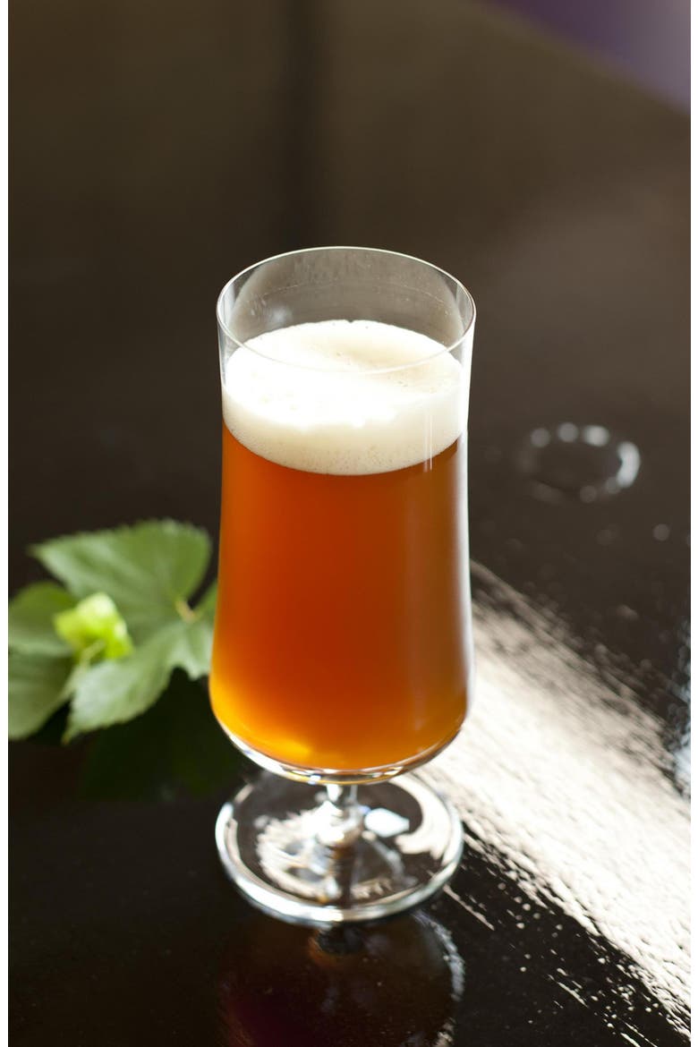 Beer Basic Set of 6 Pilsner Beer Glasses, Alternate, color, CLEAR