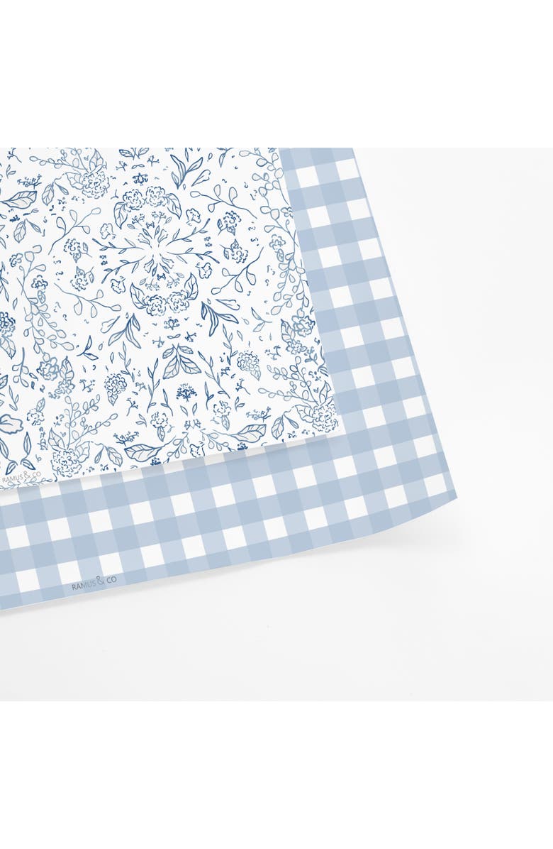 Ramus & Co Eight Sheets Two-Sided "Cosette" & "A Pinch of Floral" Heavyweight Gift Wrap, Alternate, color, Multicolored