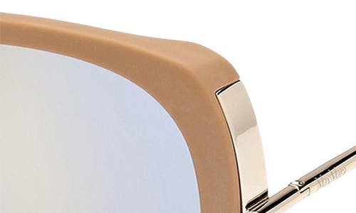 Shop Max Mara Malibu 58mm Gradient Butterfly Sunglasses In Camel/pale Gold/blue