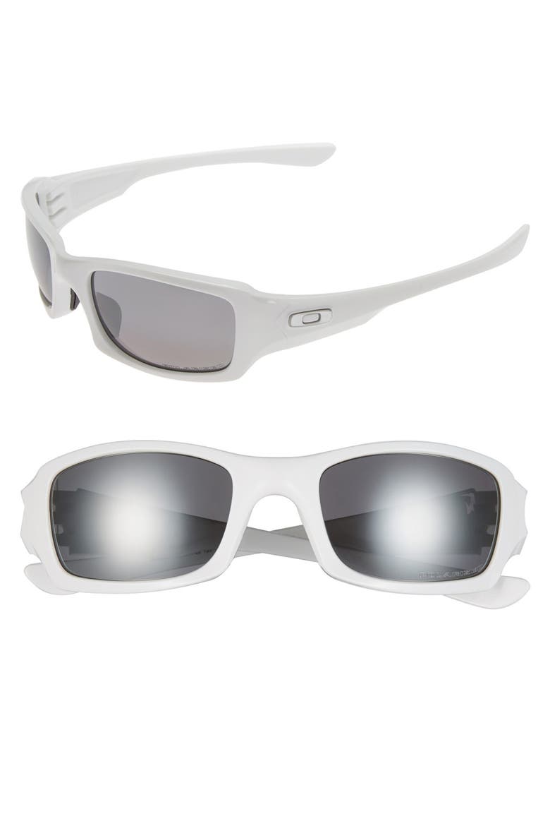 'Fives Squared' 54mm Polarized Sunglasses, Main, color, WHITE