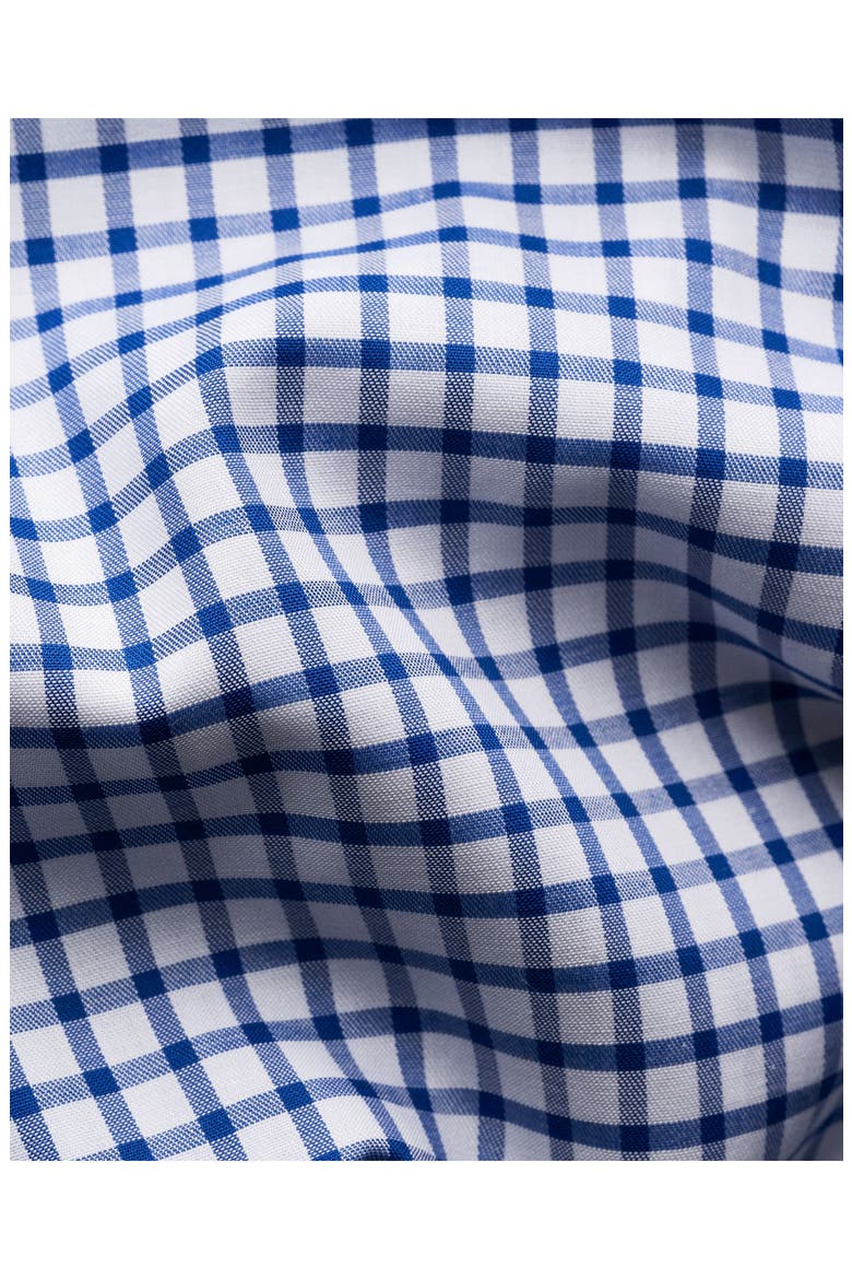 Slim Fit Check Cotton Dress Shirt, Alternate, color, MEDIUM BLUE