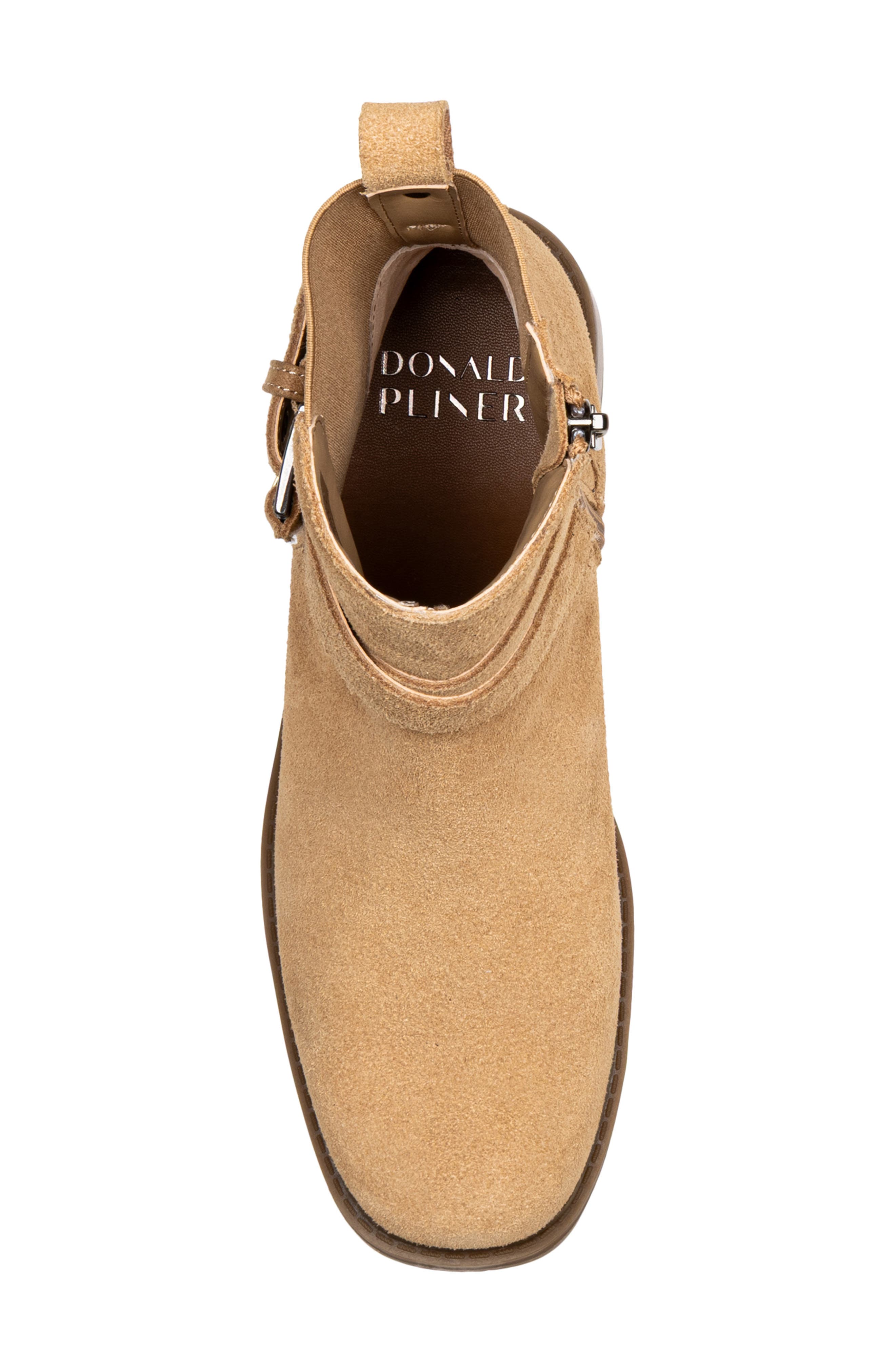 Donald Pliner Buckle Bootie, Alternate, color, Camel