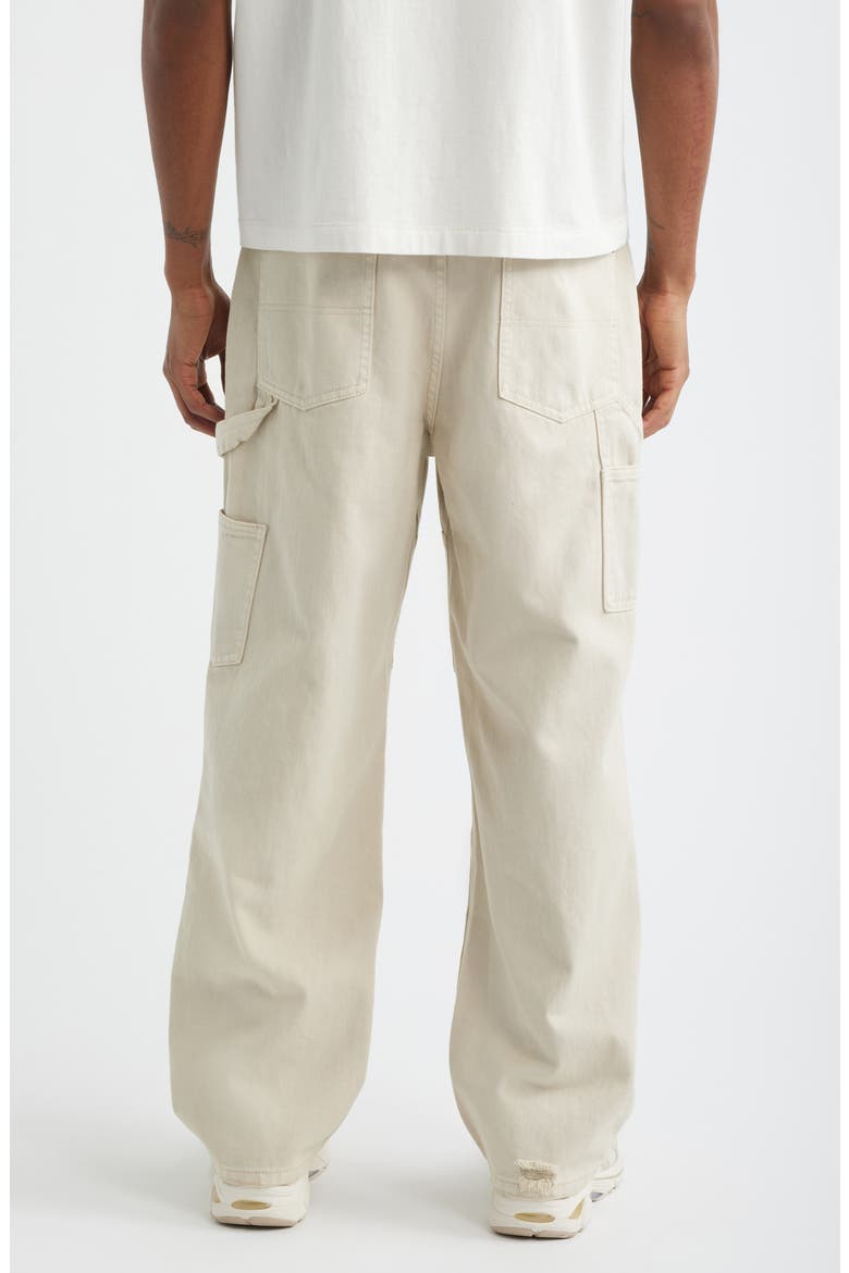 Franklin Distressed Carpenter Jeans, Alternate, color, ECRU