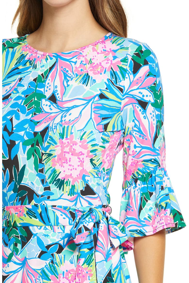 Kassi A-Line Dress, Alternate, color, ONYX YOU ME AND GIRAFFEE