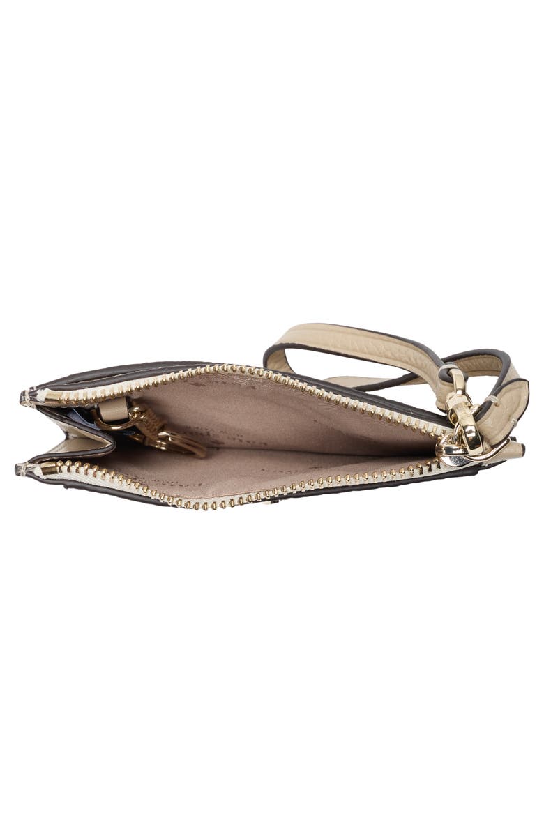 Kate Spade New York lena leather wristlet, Alternate, color, Light Sand Multi