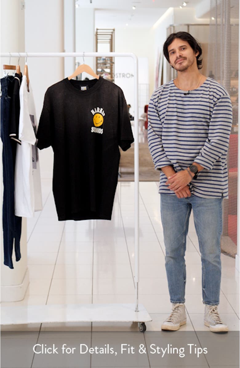SMILEY<sup>®</sup> Upside Down Cotton Graphic T-Shirt, sales video thumbnail